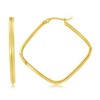 Classic Gold 14K Yellow Gold, 36mm Square Hoop Earrings - Gold - 2 of 3
