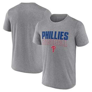 MLB Philadelphia Phillies Men's Gray Athletic T-Shirt