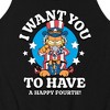 Men's - Garfield - Want You To Have A Happy Fourth Graphic Tank Top - 2 of 3