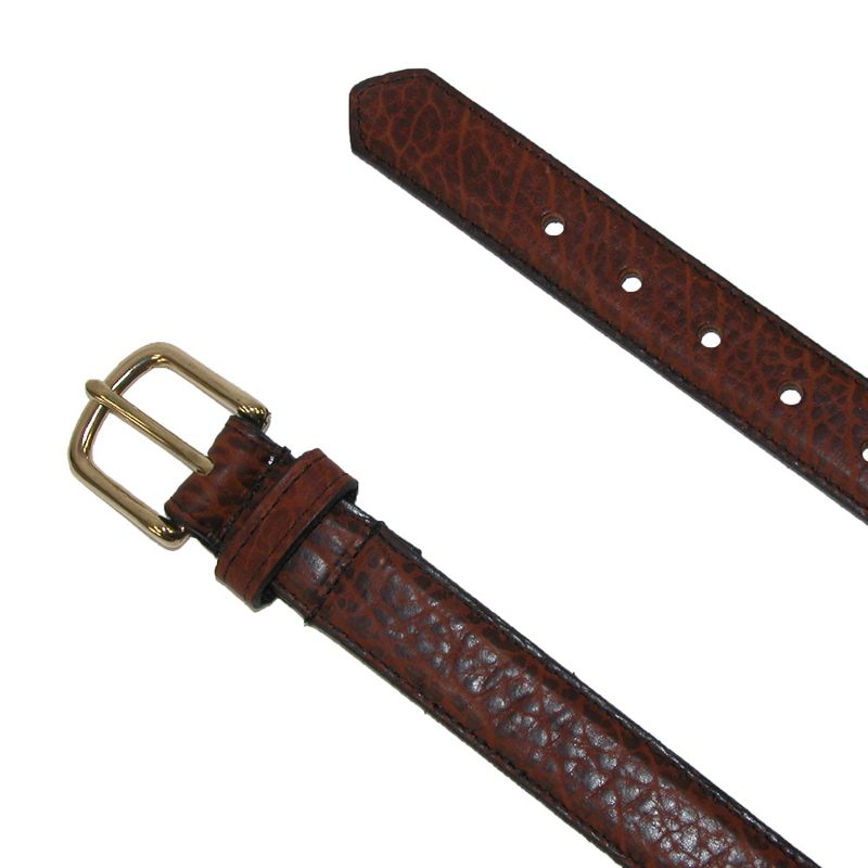 Boston Leather Men's Big & Tall Bison Leather Belt, 2 of 3