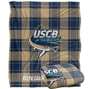 The University Of South Carolina Beaufort Campus Plaid Spirit Silky Touch Super Soft Throw Blanket 50x60 - 1 of 4