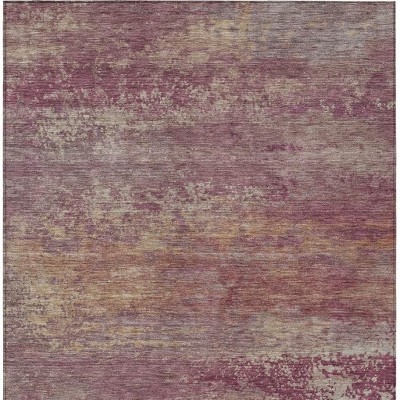 HomeRoots 3' X 5' Merlot Beige And Blush Abstract Washable Indoor Outdoor Area Rug