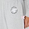 Women's Cinnamonroll Fleece Graphic Pants - Light Gray - 4 of 4
