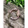 Michelle Marie Boutique's Strawberry Quartz and Rhodonite Stretch Bracelet | A Delicate and Earthy Combination - 2 of 4