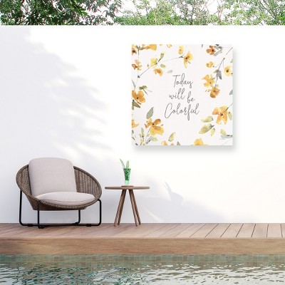 Trademark Fine Art - Lisa Audit Happy Yellow 21 Matted Framed Art