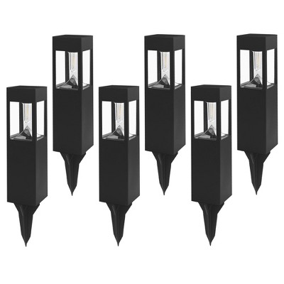 Westinghouse 30 Lumens Solar Filament LED Bollard Path Light – 6-Pack