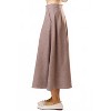 Women's Wool Flared Midi Skirt - lalavon - 3 of 4