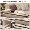 Lift Top Coffee Table, Wood Coffee Table with Storage and Hidden Compartment, - 3 of 4