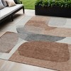 HomeRoots 5' X 8' Rust And Gray Abstract Washable Indoor Outdoor Area Rug - 2 of 4