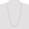 Black Bow Jewelry 1mm 10k Yellow Gold Solid Cable Chain Necklace - 2 of 4