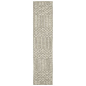 Captiv8e Designs Tobago Global Geometric Beige/Black Indoor/Outdoor Rug - 1 of 4
