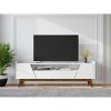 Marcus Mid-Century Modern 4 Shelf TV Stand for TVs up to 70" Entertainment Center, Media Console - Manhattan Comfort - 2 of 4