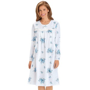 Collections Etc Ribbon & Lace Trim Floral Gown - 1 of 4