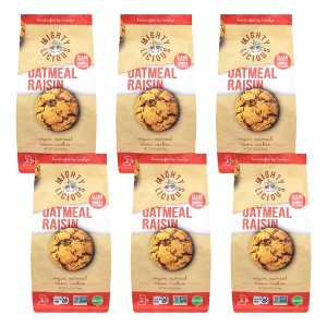 Mightylicious Vegan Oatmeal Raisin Cookies - Case of 6/6.5 oz - 1 of 4
