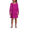 Lands' End Kids Long Sleeve Velvet Dress - 3 of 4