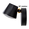 C Cattleya Modern Black Aluminum LED Outdoor Indoor Wall Light with Adjustable Head - image 3 of 4