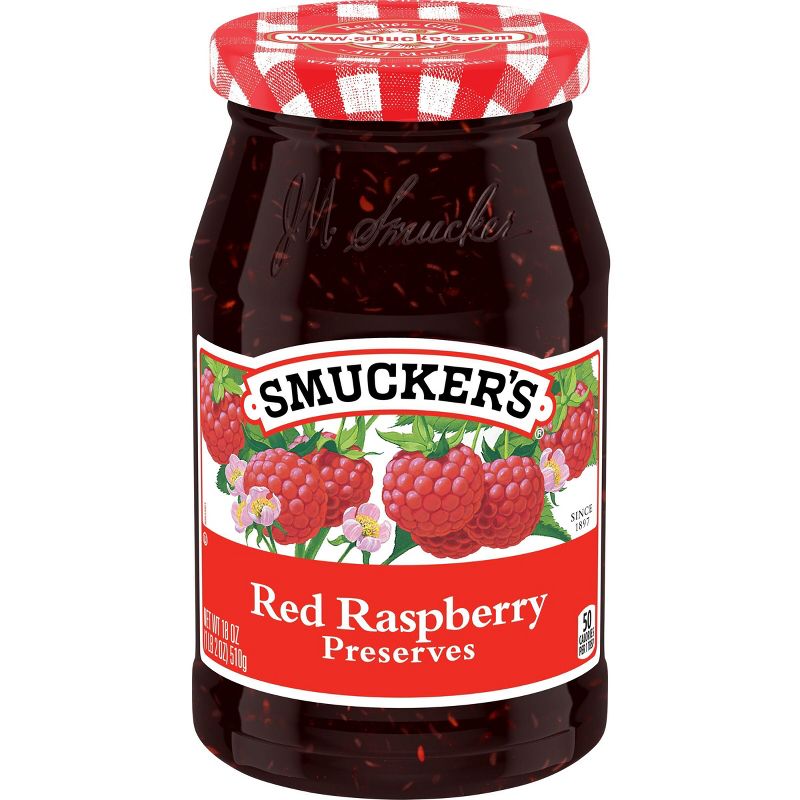 Smucker&#39;s Red Raspberry Preserves - 18oz, 1 of 7