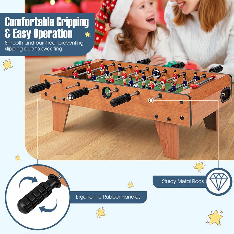 Costway 27'' Foosball Table Competition Game Room Soccer football Sports Indoor w/ Legs, 5 of 11