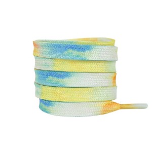 INSPIRE CHIC Tie-Dye Flat Shoe Laces Shoestrings for Sneakers Hiking Shoes 0.31'' 1 Pair - 1 of 4
