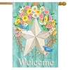Spring Barnstar House Flag Primitive Welcome 28" x 40" Briarwood Lane - 2 of 4