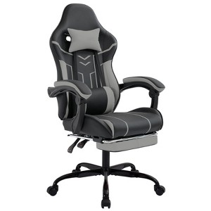 Kumasinova Ergonomic Gaming Chair,360° Swivel Office chair with Retractable Footrest & Lumbar Backrest,Computer Chair for Home Office,Study Room - 1 of 4