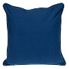 HomeRoots 20" Blue and White Geometric Cotton Throw Pillow - 4 of 4