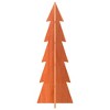 Aghana Digitals Rustic Solid Pine Wood Christmas Tree, 112cm Wax Brown - DIY-Friendly Festive Decor - 3 of 4