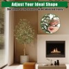 Artificial Olive Tree - Realistic Faux Olive Tree with Natural Wood Trunk and Lifelike Leaves, Perfect Potted Fake Olive Tree for Home, Office - 4 of 4