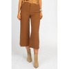 Women's CAMEL PINSTRIPE WIDE LEG TROUSERS - DRESS FORUM - 2 of 4