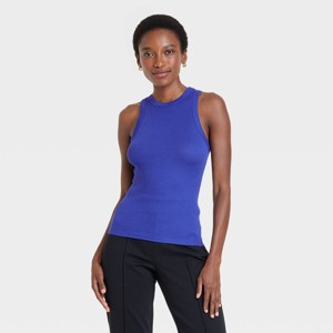 Women's Ribbed Tank Top - A New Day™ - 1 of 3