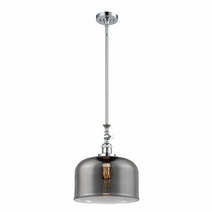 Bell - 1 Light Stem Hung Mini Pendant In Industrial Style-15 Inches Tall and 12 Inches Wide - 1 of 1