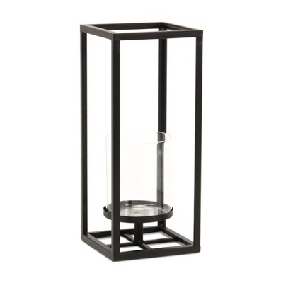Cheung's Pembertale Tall Square Black Metal Lantern - Small