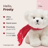 Bearington Frosty Polar Bear Plush, 7 Inch Christmas Stuffed Animal with Scarf - 2 of 4