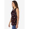 Woman Within Plus Size Perfect Printed Scoopneck Tank - 4 of 4