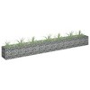 vidaXL Gabion Raised Bed, Galvanized Steel, Rustproof, 106.3" x 11.8" x 11.8", High Load Capacity, Assembly Required, for Garden/Patio (Silver) - 2 of 4