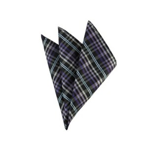 TheDapperTie - Men's Plaid Woven 10 Inch x 10 Inch Pocket Squares Handkerchief - 1 of 3