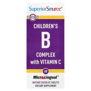 Superior Source Children's B Complex with Vitamin C, 60 MicroLingual Instant Dissolve Tablets - 1 of 4