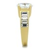 Slickblue Women's IP Gold Plating Ring, Clear CZ, Stainless Steel, Oval Shape, Pave Style, Size 6-10 - 4 of 4