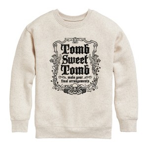 Boys' - Disney - Haunted Mansion Parks Attraction Graphic Long Sleeve Fleece Sweatshirt - 1 of 4