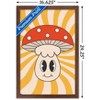 Trends International Smile Face - Mushroom Framed Wall Poster Prints - 3 of 4