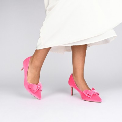 Journee Women's Crystol Medium and Wide Width Evening Pumps