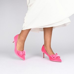 Journee Women's Crystol Medium and Wide Width Evening Pumps - 1 of 4