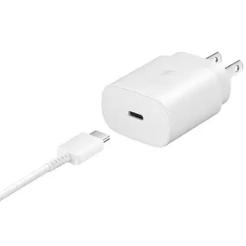 Samsung 25w Usb-c Super Fast Charging Wall Charger With Usb C To C Cable -  Bulk Packing : Target