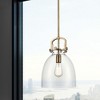 Newton Bell - 1 Light Stem Hung Pendant In Industrial Style-16.75 Inches Tall and 10 Inches Wide - 2 of 2