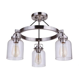 Craftmade Lighting Foxwood 3 - Light Semi-Flush Mount in  Brushed Polished Nickel - 1 of 2