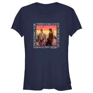 Juniors Womens Lord of the Rings Fellowship of the Ring Frodo and Samwise There's Some Good Rainbow T-Shirt - 1 of 4