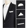 INSPIRE CHIC Men's Wedding Party Solid Color Self-Folded Pocket Squares - 4 of 4