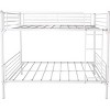 Streamdale Twin-Over-Twin Bunk Bed with Metal Frame and Ladder, Space-Saving Design, White - 3 of 4