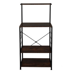 Chery Life Wooden Kitchen Shelf, Baker's Rack with 4 Tier Shelves, Vintage Color - 1 of 4