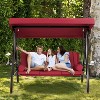 EROMMY 3 Seat Outdoor Porch Swing Chair - 3 of 4